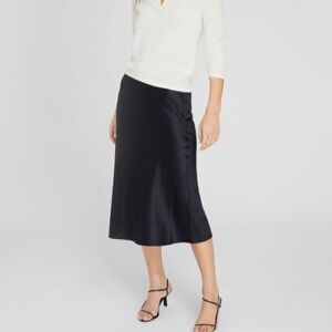 Club Monaco Silk Charmeuse Midi Skirt